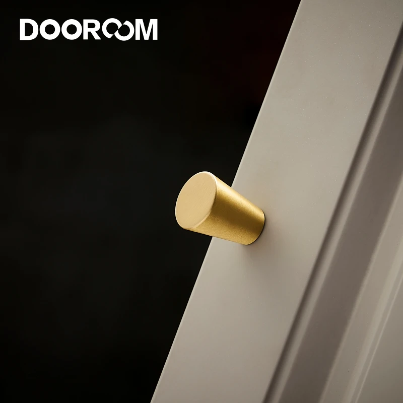 Dooroom латунная мебель ручки конус простой европейский китайский шкаф двери для