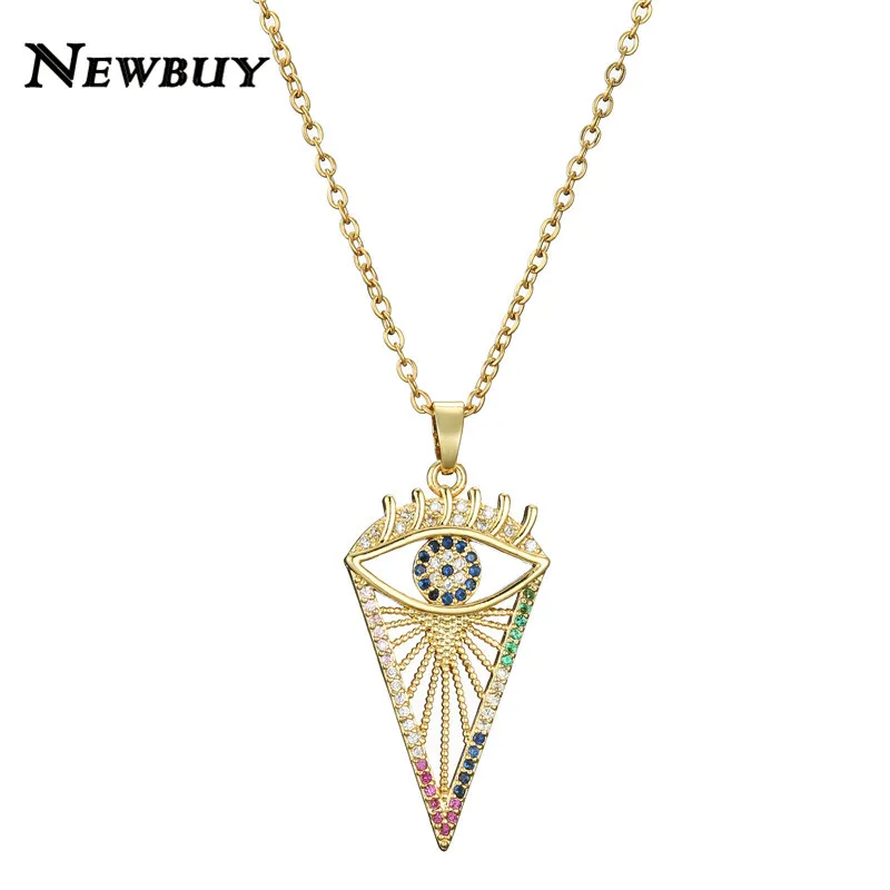 cmoonry модная Золотая цепочка ожерелье для женщин и мужчин роскошный крест сглаза