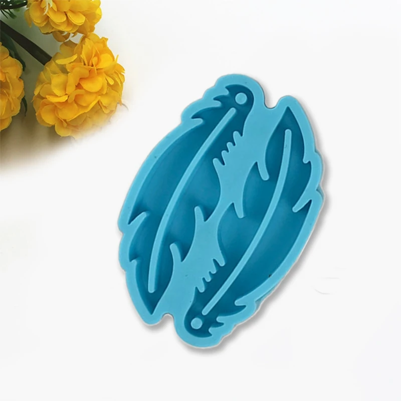 

DIY ремесла Ювелирные изделия ручная работа Искусственное перо серьги силиконовая форма дропшиппинг