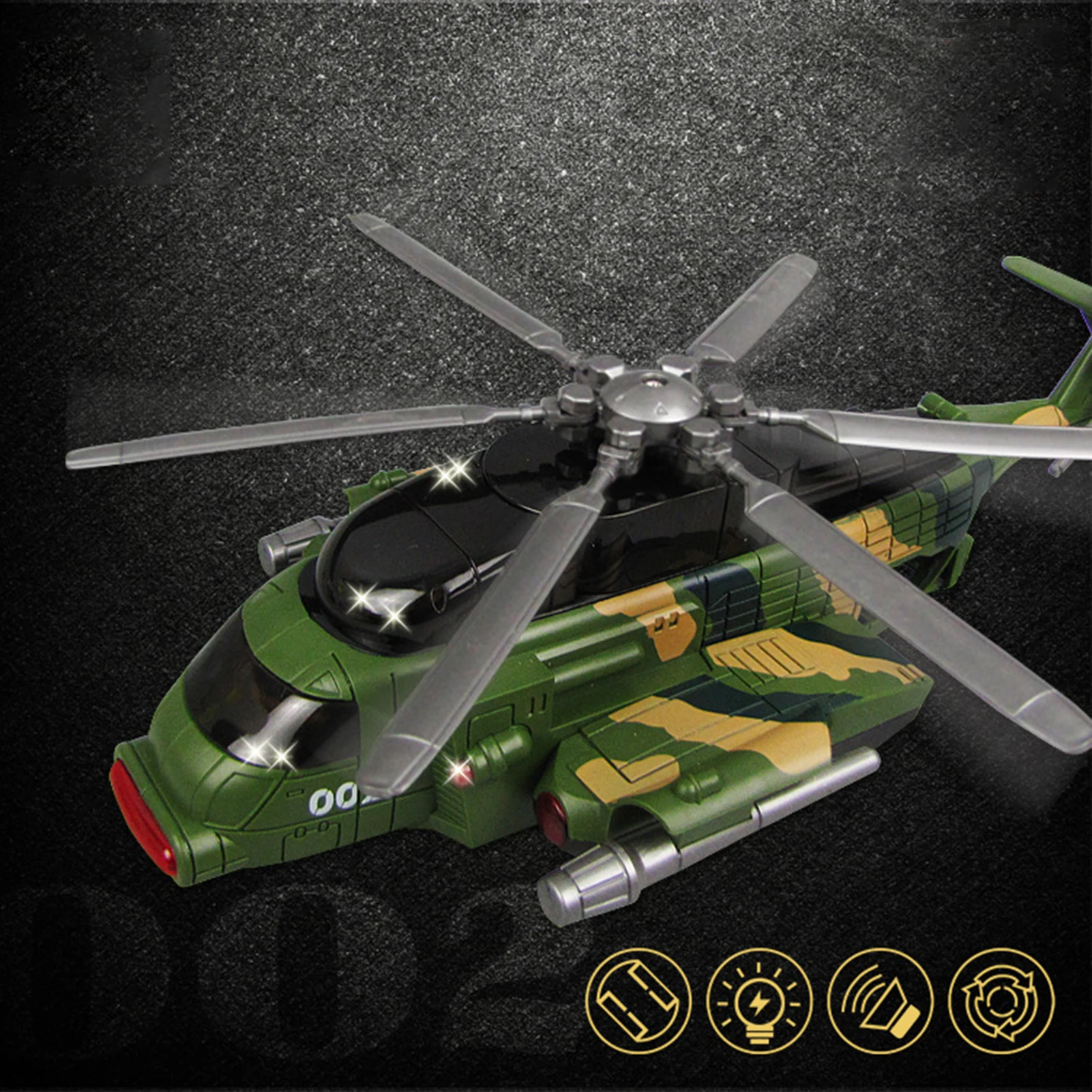 Игрушка-Квадрокоптер со светильник легкая в эксплуатации Детская электрическая