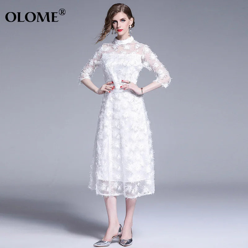 Элегантное женское платье белое длинное роскошное вечернее 2019 летнее Новое