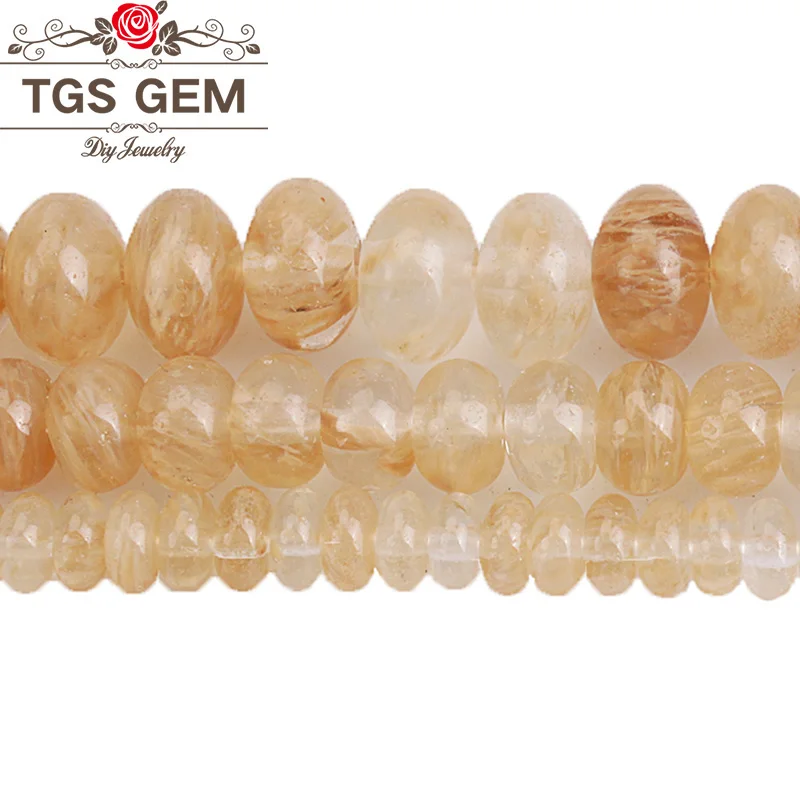 Бусины разделители из натурального кварца 4/6/8 мм фурнитура ручной работы для