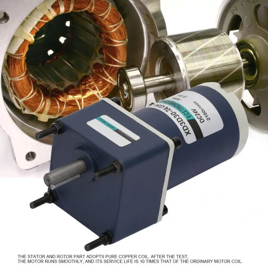 Редуктор постоянного тока с постоянным магнитом 24 В 30 Вт редуктор вращением по