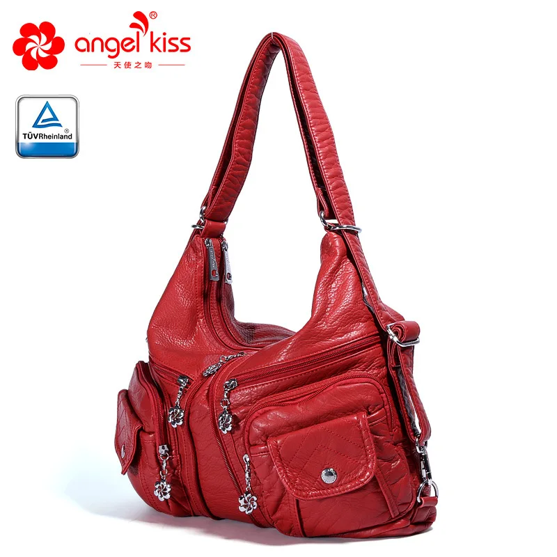 Angelkiss Женская модная Высококачественная моющаяся сумка из искусственной кожи