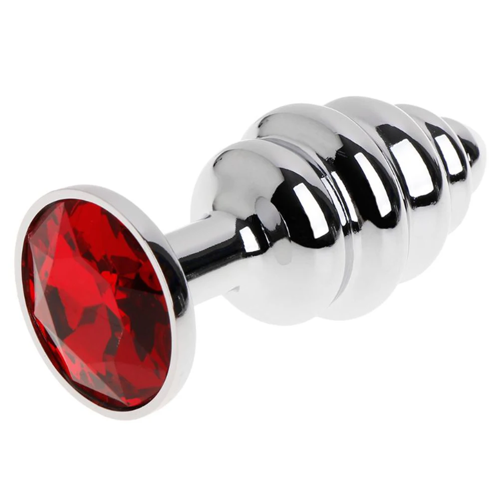 Анальная пробка с бусинами из нержавеющей стали стимуляция анальной пробки