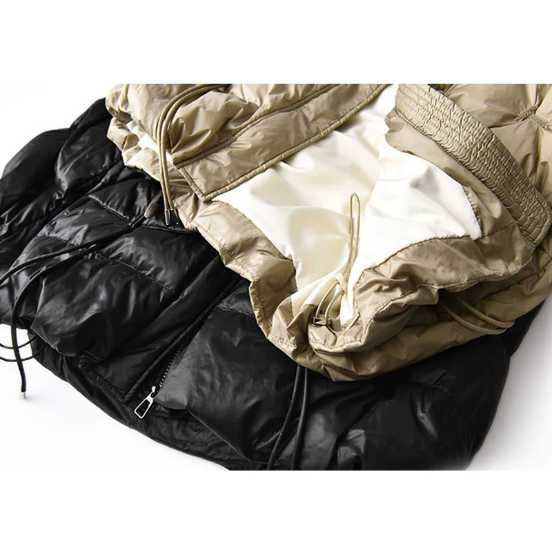 SHUCHAN Women Coats and Jackets Winter  90%  White Duck Down  Zipper  Abrigos Mujer Invierno 2021  Wide-waisted  High Street