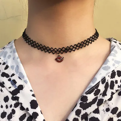 Модное простое женское украшение цепочка до ключиц маленький дьявол призрак