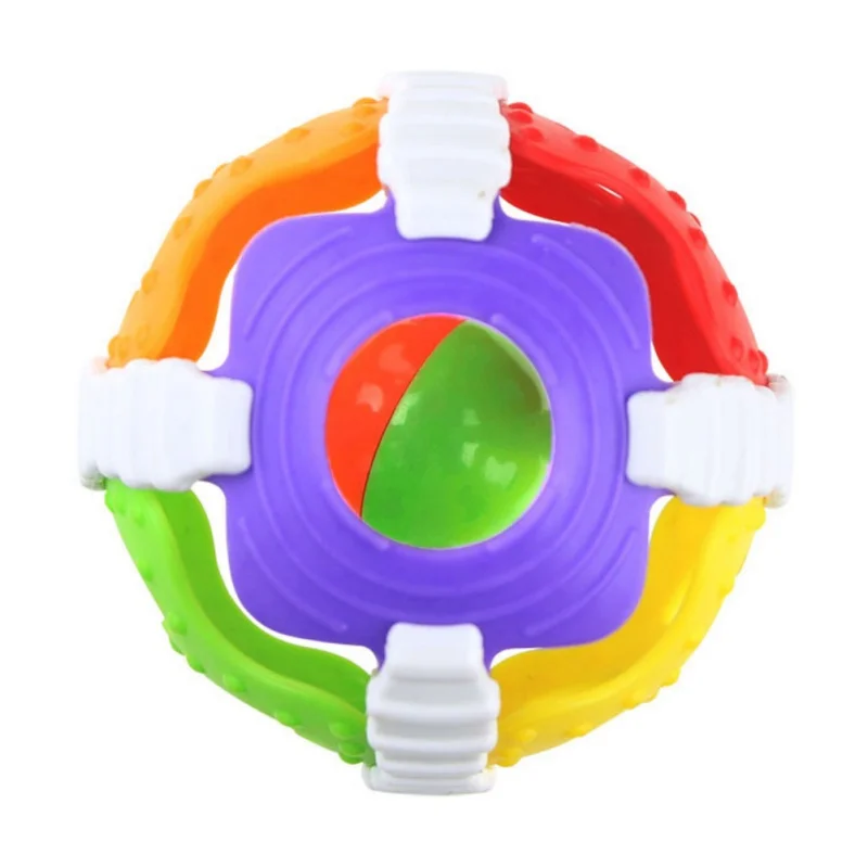 

YD-Baby Toy Fun Little Loud Bell Ball Rattles Develop Intelligence Activity Grasping Toy Hand Bell Rattle