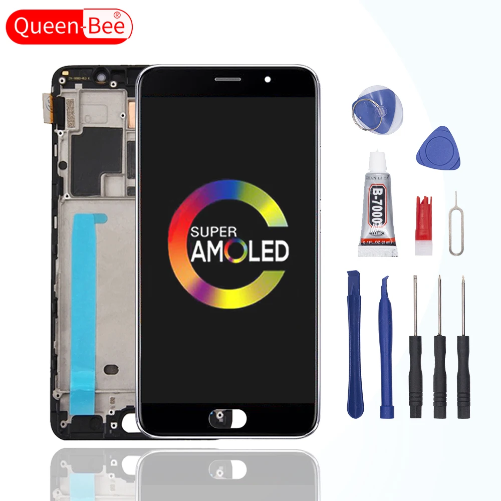 Оригинальный Для Meizu Pro6 плюс ЖК дисплей кодирующий преобразователь сенсорного