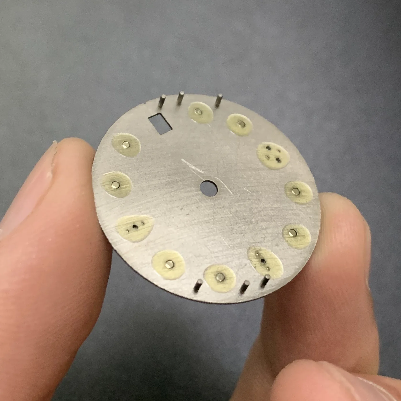

28.5mm Watch Dial Green super Luminous Dial Calendar for SBDC skx007 NH35 Watch Movement Repair Part at 3 o'clock S10