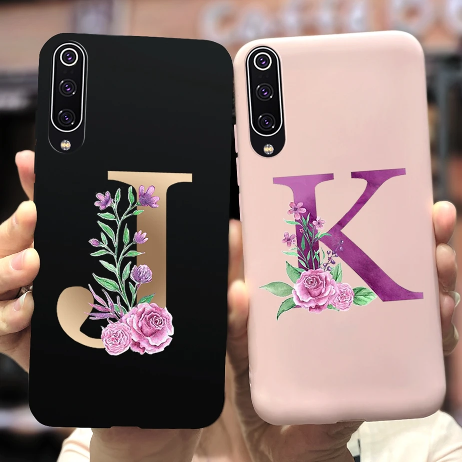 Чехол для Xiaomi Mi 9 Se мягкий силиконовый чехол с милыми буквами чехлы телефонов SE 9SE