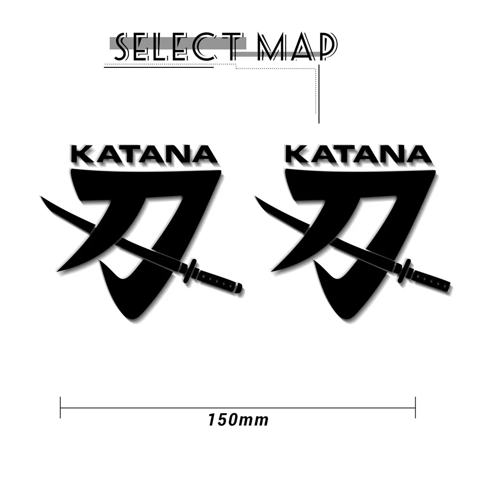 Новые наклейки на мотоцикл, светоотражающие водонепроницаемые наклейки с логотипом топливного бака, комплект для Suzuki katana KATANA, наклейка со знаком