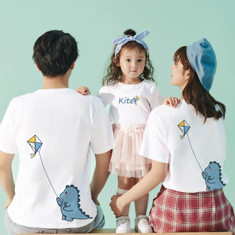 

Mommy and Daughter Matching Clothes Dad and Son Family Matching Clothes Couple Tshirt Cute Girl Ropa Familiar Clothes AE50FC