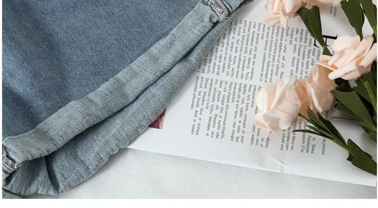 

CBAFU Vintage Denim Shorts Women High Waist Loose Wide Leg Short Pants Crimping Casual Jeans Short Blue Black Boyfriend F490