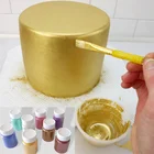 1 коробка, Золотая пудра, мусс, торт, помадка, макарон, шоколад, серебро, красочные украшения для выпечки, ослепительный День Рождения вечерние свадьба, торт