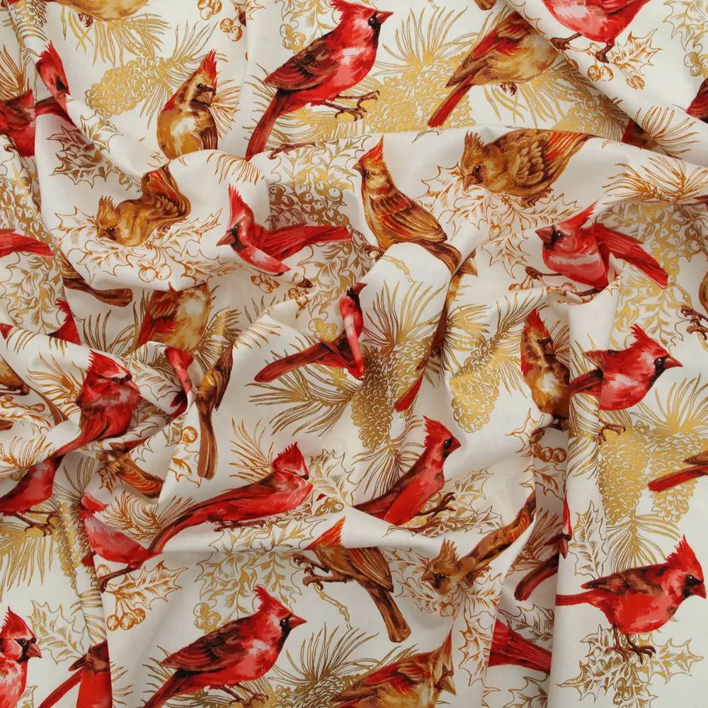 

1 yard Animal fabric, Bird, printed Cotton Woven Fabric (width=108cm)