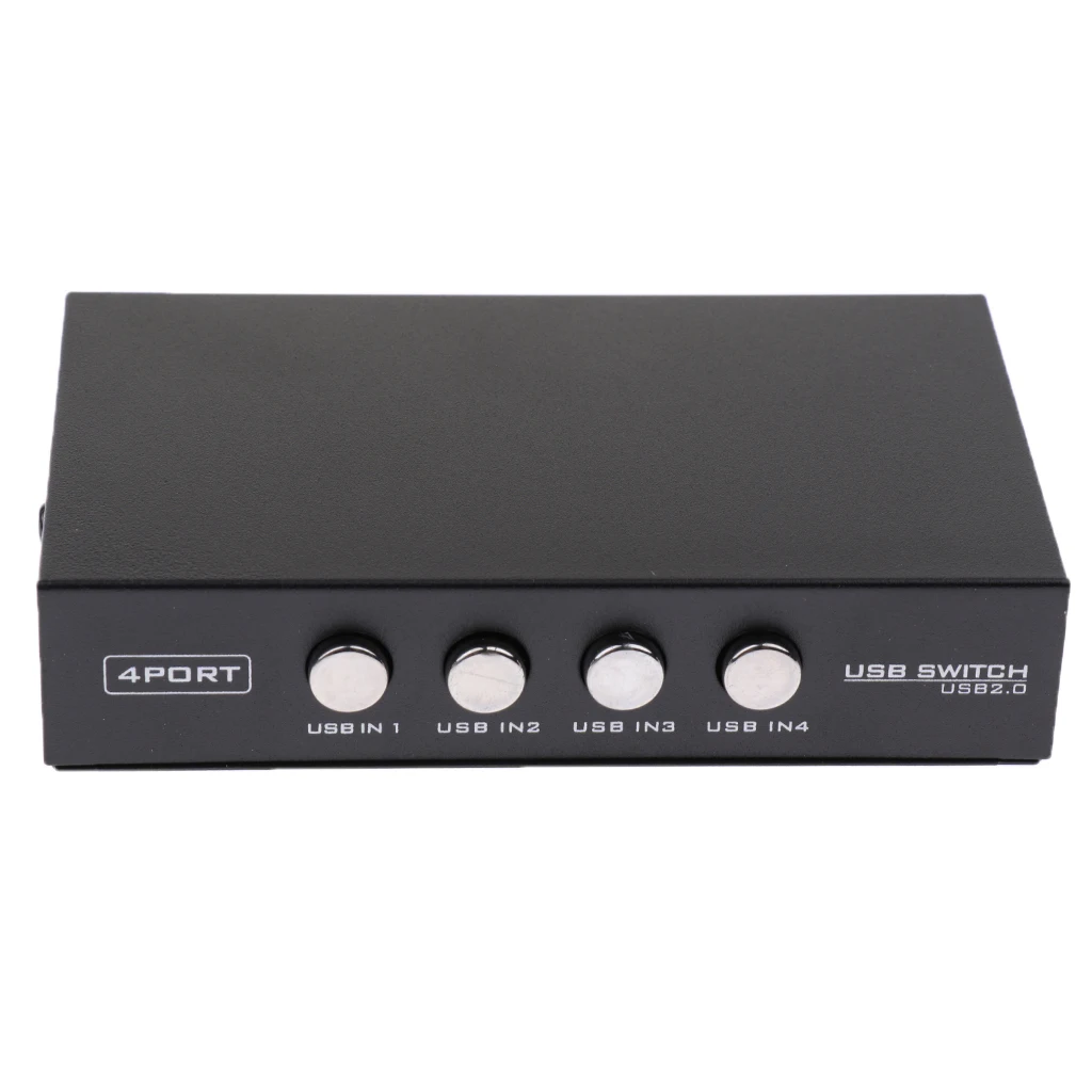 USB 2 0 распределительный переключатель KVM 4 портовый концентратор для ПК Сканер