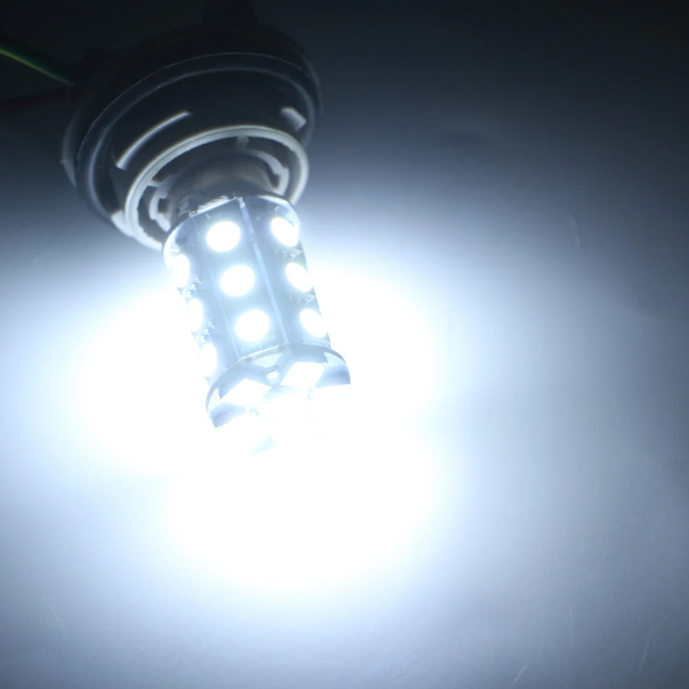 6 шт. 24В DC Белый 5050 24 SMD светодиодные лампы 1156 BA15S P21W автомобильный внедорожник резервный Задний сигнал поворота, стоп-сигналы, индикаторная линза для автомобилей