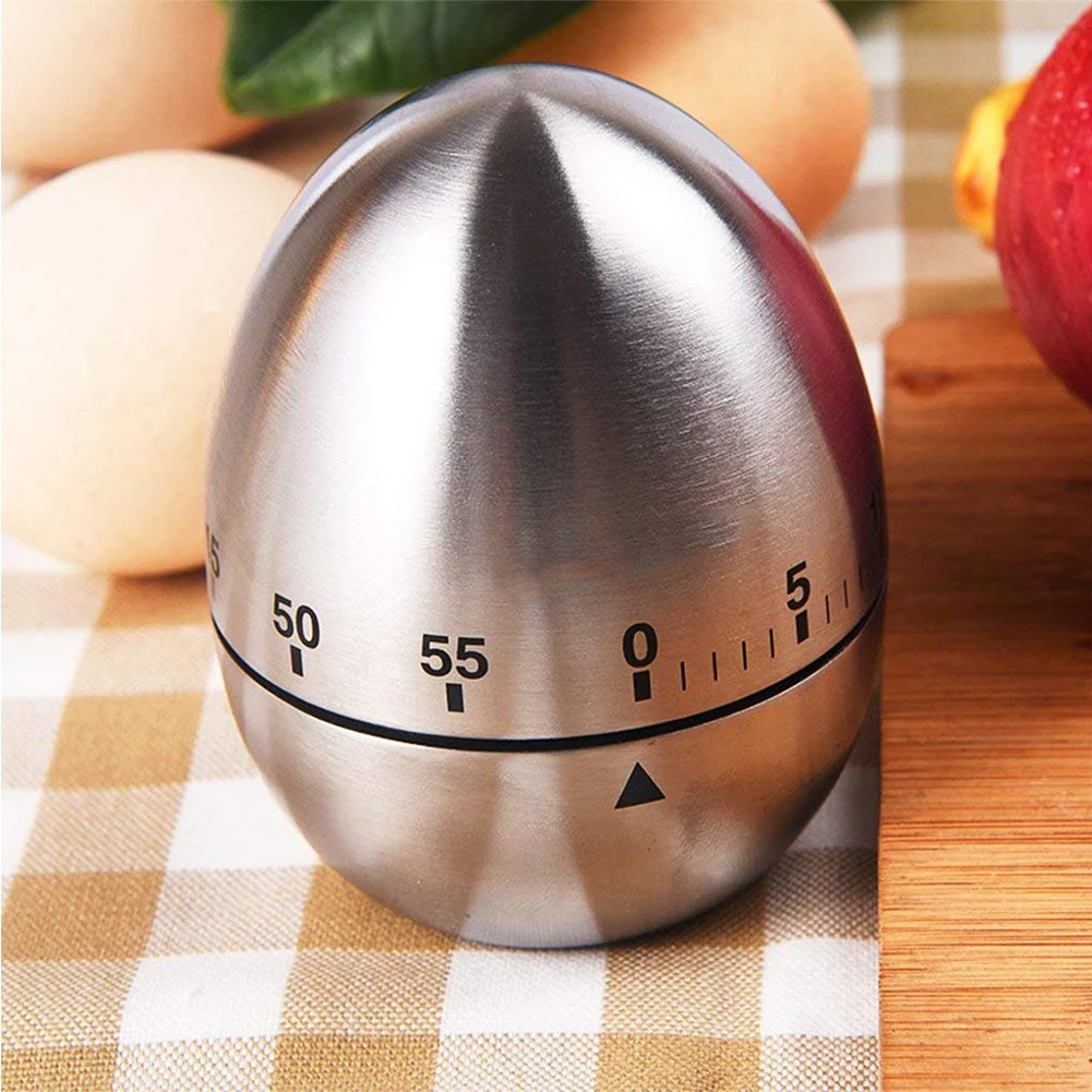 Кухонный таймер ручная Механическая вращающаяся сигнализация в форме яйца из