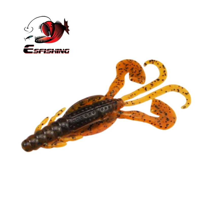 Esfishing Craw рыболовные приманки 6 шт. 9 см/6,2 г огромные щупальца рыболовные приманки для карпа Мягкая приманка для рыбалки Реалистичная креветка Isca Artificiais