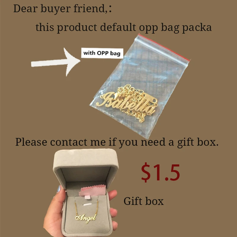

Stainless Steel Personalized Name Necklace Gold Color Handmade Nameplate Jewelry For Women Men Name Necklace Best Friend Gift