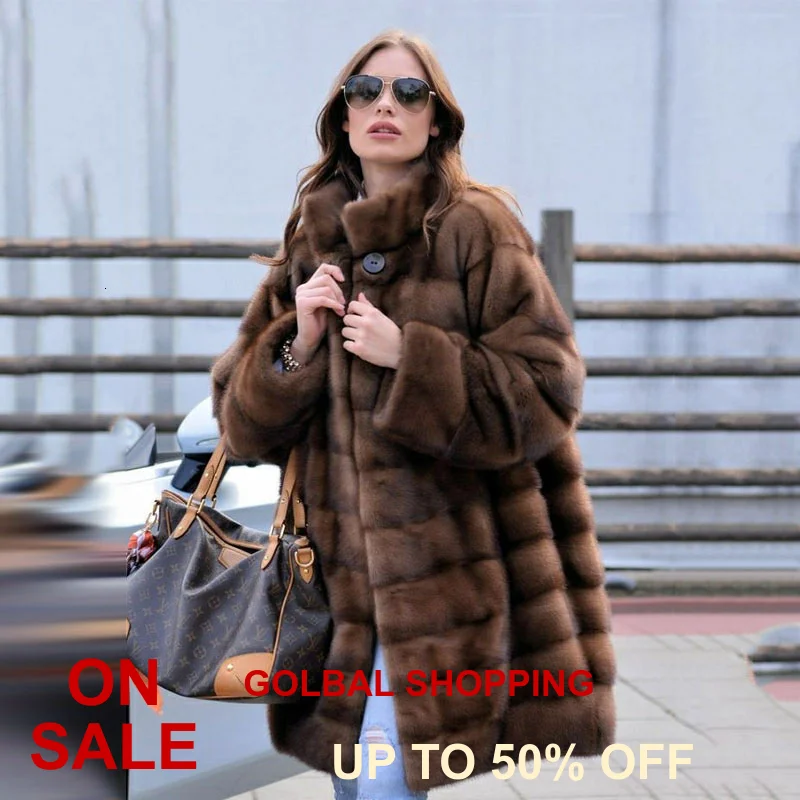 Женская куртка из натуральной кожи с натуральным мехом норки зимняя шуба