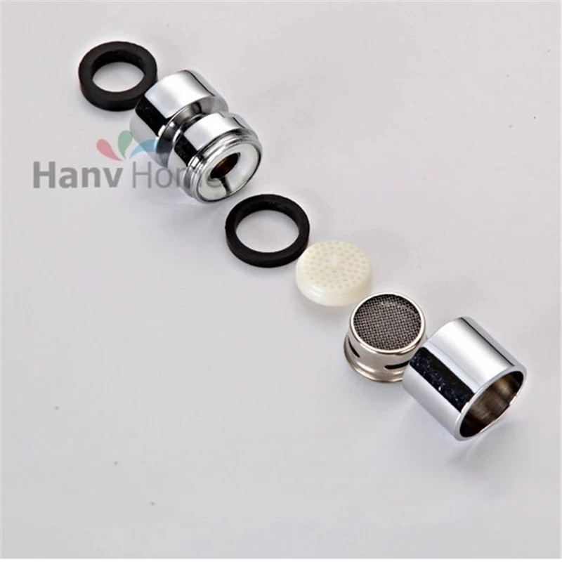 Ванная комната 360 градусов Поворотный Латунь экономии воды кран распылитель