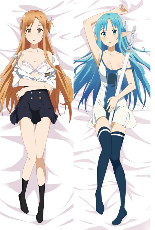 5 Аниме Dakimakura тело меч искусство онлайн 150x50 см 100x35 см наволочка манга 1 - Цвет: 5