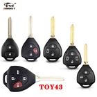 Dandkey 234 BTN чехол для дистанционного ключа от машины чехол для Toyota Yaris Camry Corolla RAV4 REIZ Crown Avalon Venza 2007 2008 2012 TOY43