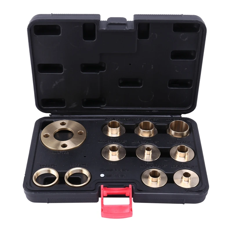 

Practical Screwdriver Set /Set Brass Template Router Guides Kit with Lock Nut Adapter Router Accessory Decoration Tool