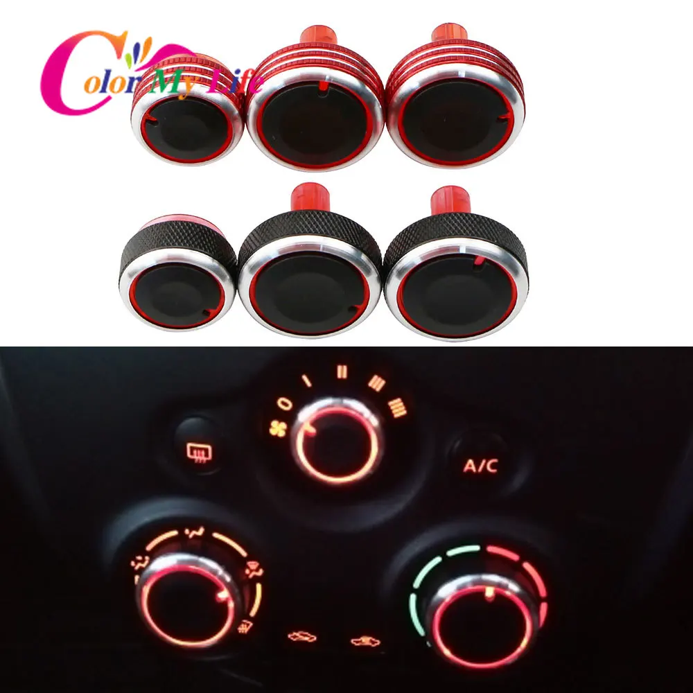 Переключатель контроля тепла для Nissan Almera Latio Sunny Versa Cube March Micra Note Color My Life|Наклейки