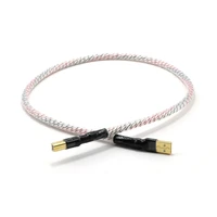 hi end top rated silver plated shield usb cable hi end type a to type b audio cable hifi data cable for dac