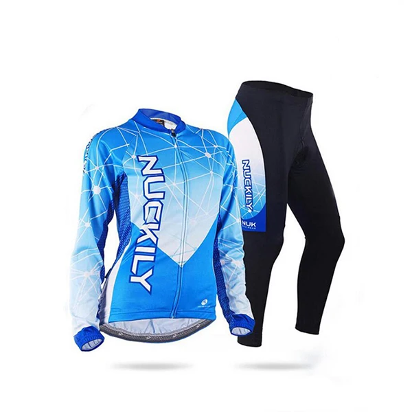 Jersey and Pants Зима Велоспорт Джерси Комплект женский модный горный велосипед одежда Теплый велосипед одежда спортивное платье женская одежда MTB костюм комплект - Цвет: Jersey and Pants