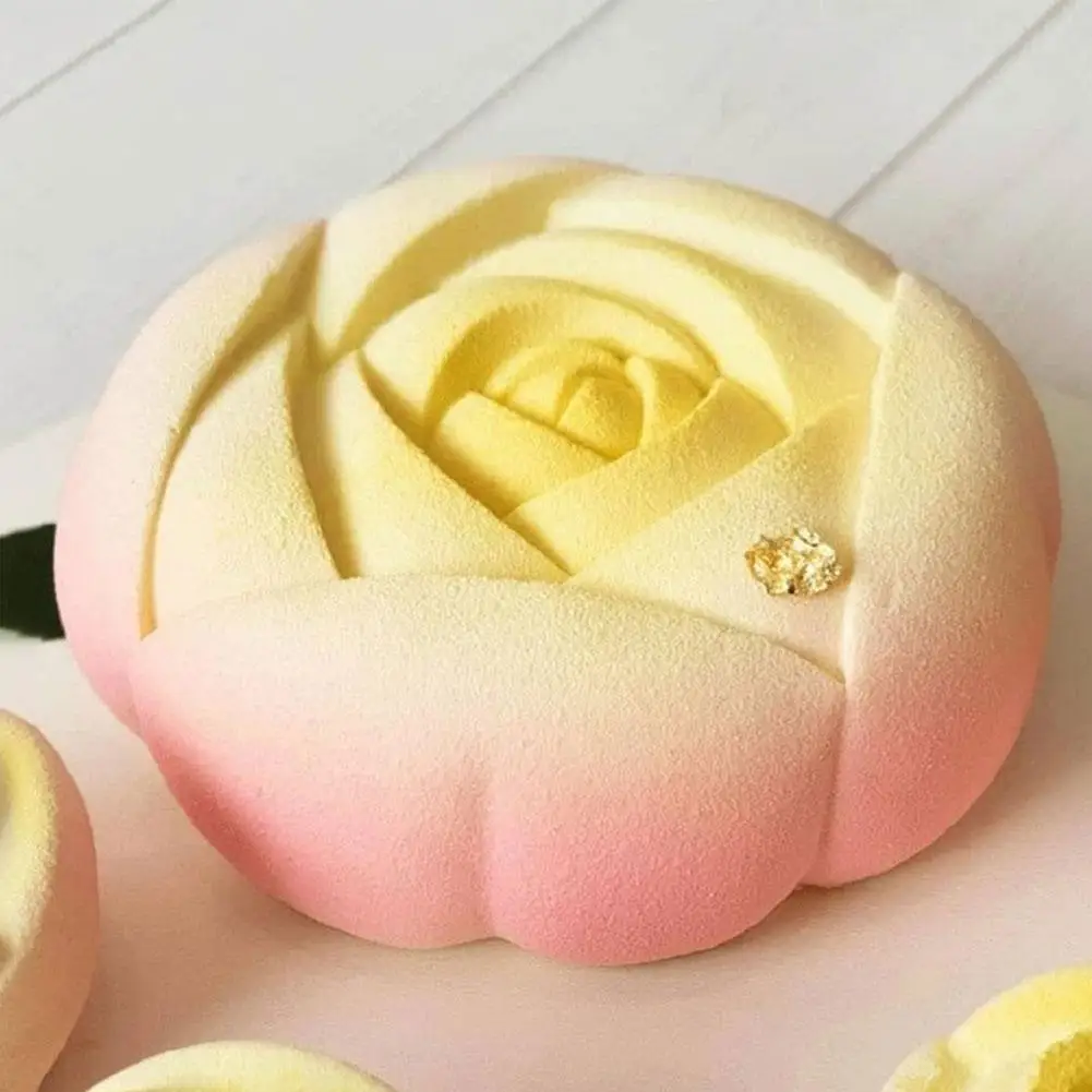 

2021 New Rose Silicone Forms Cake Mold Silicone Baking Dish Pastry Pan Decorating Mould Baking Tools Design Bakeware Cake O2Z3