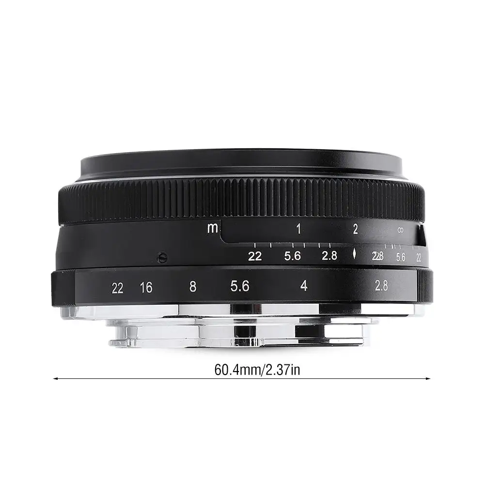 Meike28 мм F2.8 широкоугольный ручной объектив APS-C для Fuji X-mount беззеркальная камера s чечевица объектив беззеркальная камера s