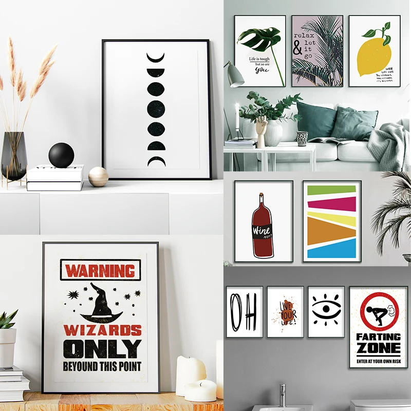 Постер в современном стиле с мотивационными цитатами Картина на холсте для стены