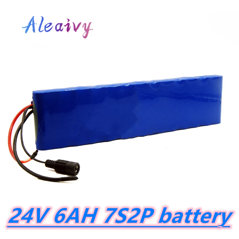 Новый литий ионный аккумулятор 24 в 6 Ач 7s2p 18650 29 4 6000 мАч Электрический велосипед