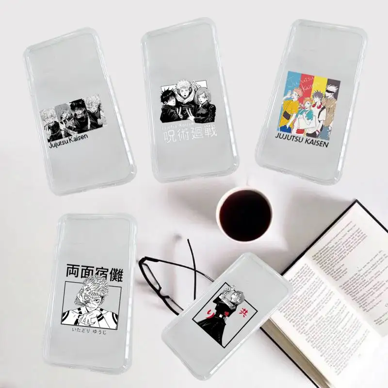 

Jujutsu Kaisen Japan anime Phone Case Transparent soft For iphone 12 11 13 7 8 6 s plus x xs xr pro max mini
