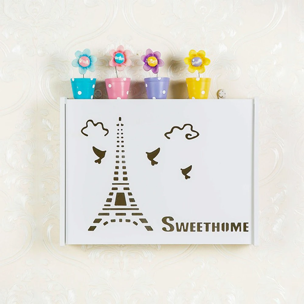 

Meter box wall hanging decorations household distribution box shielding free punching meter box decoration Nordic style hollow f