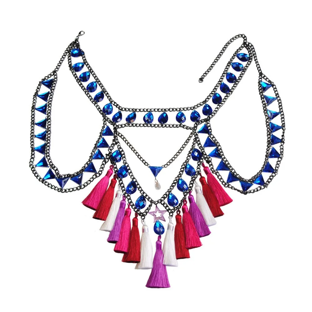 Женская цепочка на талию с кисточками летняя пляжная бижутерия для тела в стиле