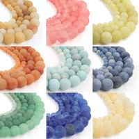 40 style natural matte stone beads amazonite agates aventurine beads for jewelry making diy bracelet 15 original mineral beads