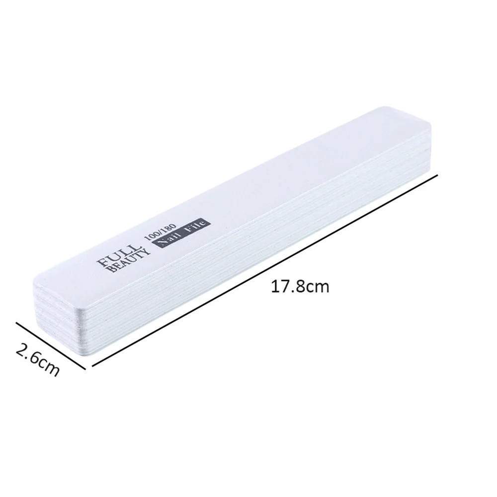 

30PCS Professional Nail Files Washable Grit Double Sided Manicure Nail Buffers for Smooth and Shiny Nails (6 Shapes)