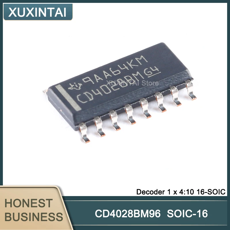 

100Pcs/Lot CD4028BM96 CD4028BM Decoder 1 x 4:10 16-SOIC
