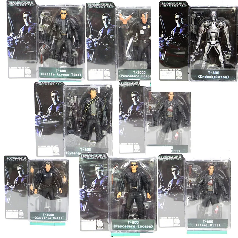 

18CM NECA The Terminator 2 Action Figure T-800 T-1000Endoskeleton Figure Collectable Model Toy Doll Gifts 7INCH