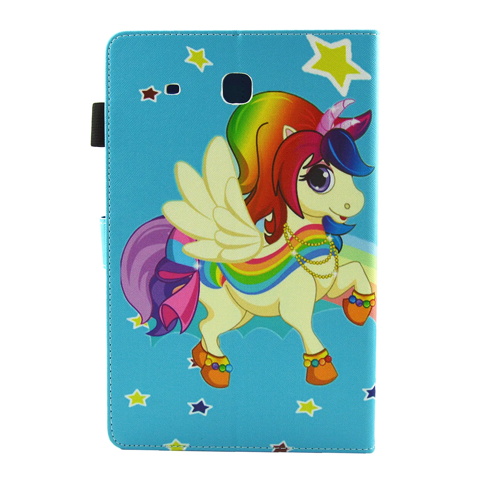 Horse modeling Color Cartoon Pattern Support Protective Cover Case for Samsung Galaxy Tab E 9.6 inch T560 T561 | Компьютеры и офис