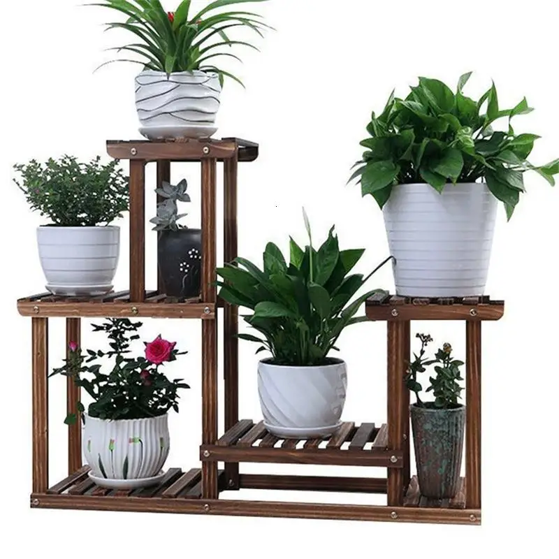 Madera Plantenstandaard Estanteria Para Macetas Крытый Soporte Plantas интерьер открытый стенд Балконная