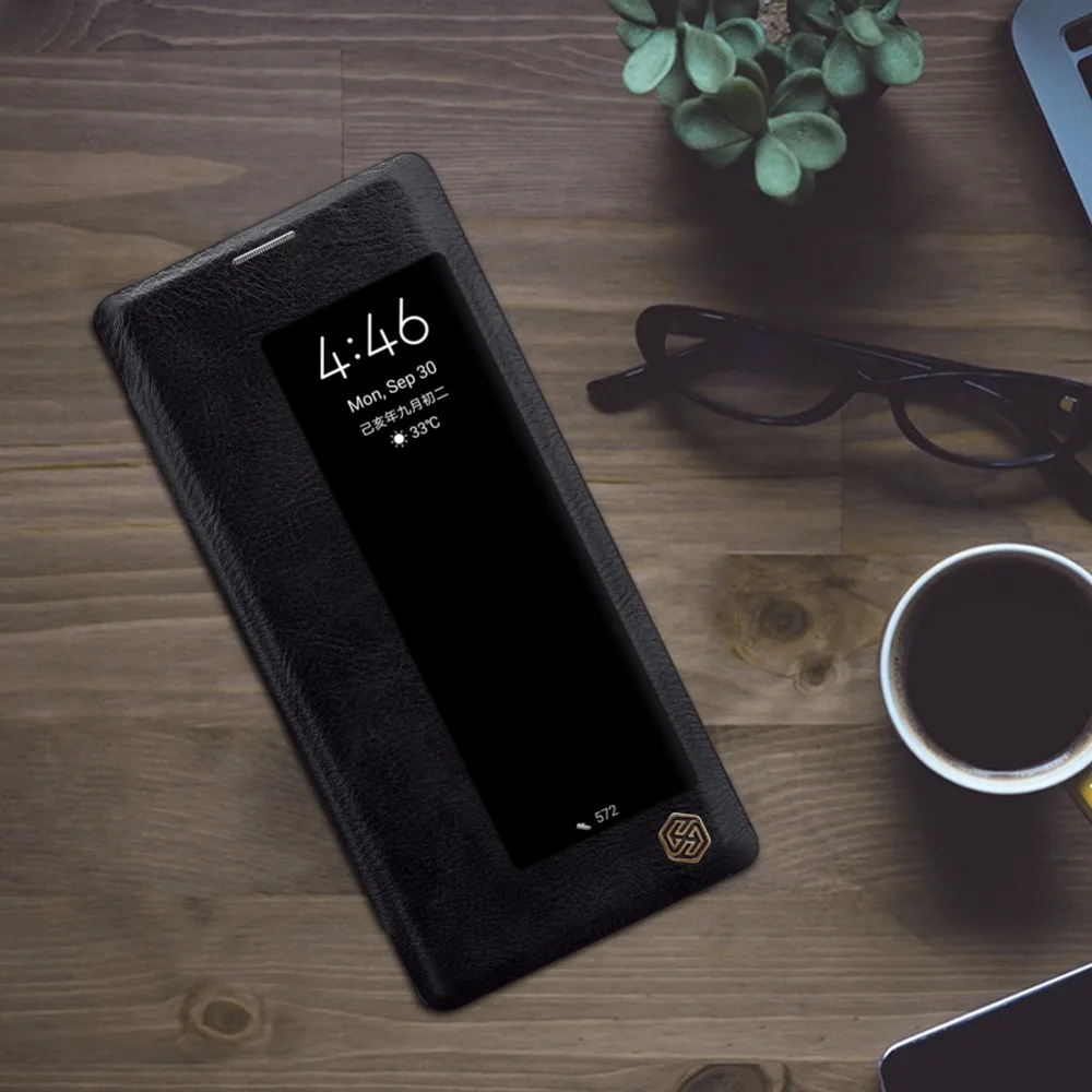 Умный чехол для huawei mate 30 Pro, чехол для huawei mate 30 Nillkin QIN, кожаный чехол, откидная крышка, функция сна и пробуждения