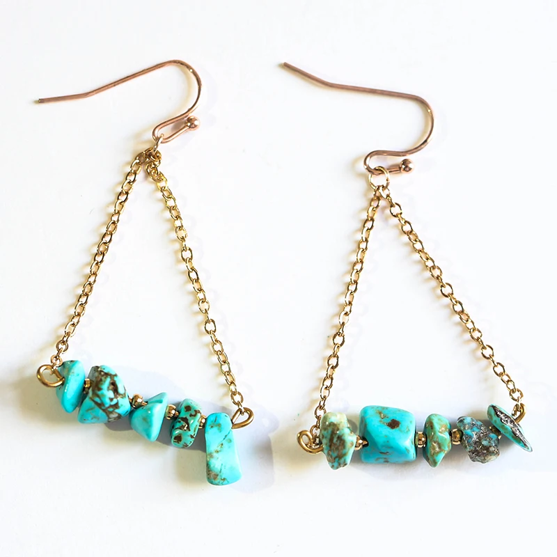 

Dainty Bohemian Drop Dangle Hook Earrings for Women Chain Earrings