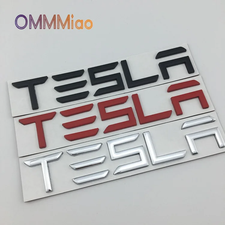

Tesla Model3 s x y Задняя наклейка Tesla металлическая наклейка Tesla ярлык с буквами Автомобильная Наклейка для багажника s