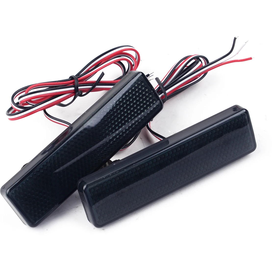 2 шт. Светодиодный отражатель заднего бампера задний стоп-стоп светильник черный